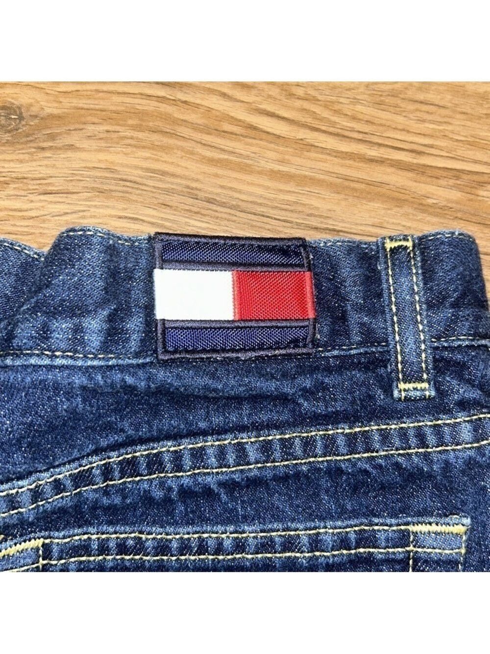 Vintage Tommy Hilfiger Shorts Juniors size 5 Denim Jean Hipster - Picture 4 of 4